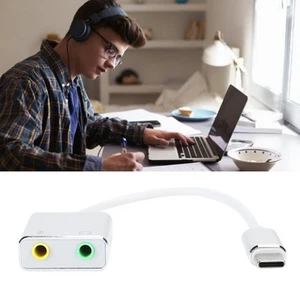 Aluminum Alloy Typec 7.1 External No Drive Stereo Sound Card Audio Adapter DE - Bild 1 von 15