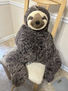 Peluche Walmart 36" Big XL Jumbo bradipo marrone morbido tutto usato - Foto 1 di 4