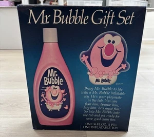 RARO NUEVO Vintage Mr. Juego de regalo de jabón de baño de burbujas con caja original inflable NOS - Imagen 1 de 11