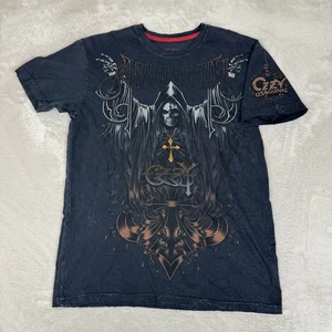 Vintage Y2K Affliction x Ozzy Osbourne Red Label Totenkopf Hemd Herren XL schwarz gebraucht - Bild 1 von 6