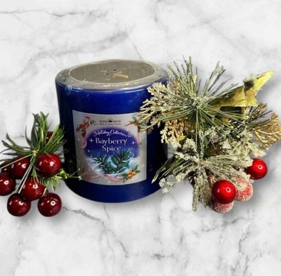 Vela de especias Bayberry Bath And Body Works mecha única 4x4 descontinuada Foto 1 de 4