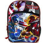 Marvel Captain America Civil War 16" Backpack Iron Man Capt America NWT 