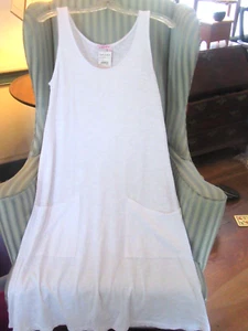NWT FRESH PRODUCE SOLID COLOR DRAPE DRESS IN WHITE....(S) - Picture 1 of 3