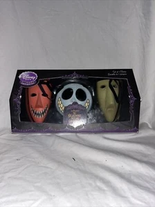 Nightmare Before Christmas 3er Set Masken Schloss Schock und Fass Ornamente A4 - Bild 1 von 6