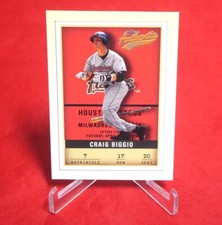 Craig Biggio Fleer 2002 Authentix Baseball Card #17