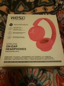 WESC Cuffie auricolari wireless rosa nuove con scatola - Foto 1 di 2