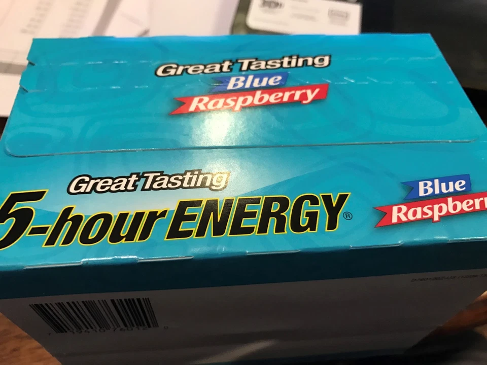 Frambuesa azul 5 horas energía extra fuerza 12 ct chupitos 1,93 oz sin azúcar  Foto 1 de 1