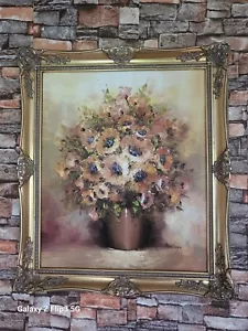 Vintage Oil Painting On Canvas By Montague  - Picture 1 of 10