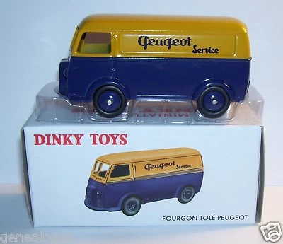 Rara DINKY Atlas Furgone Lamiera Peugeot D3A Servizio Rif. 25B 1/43 Box - Immagine 1 di 4