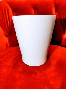 Vaso per orchidea fiore ceramica bianca alto 6"" impermeabile 6x5x3,5 - Foto 1 di 5
