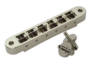 Tune o Matic TOM Nashville bridge for US Gibson guitars - Nickel - Picture 1 of 4