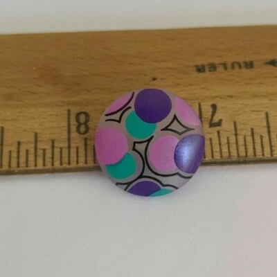 Round Clear Circles Shank Button - 20 mm 4/5" - DILL Buttons     - Image 1 of 2