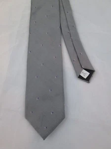 Vintage Oscar De La Renta 1970s Ugly Men's Neck Bow Tie Silver - Picture 1 of 2