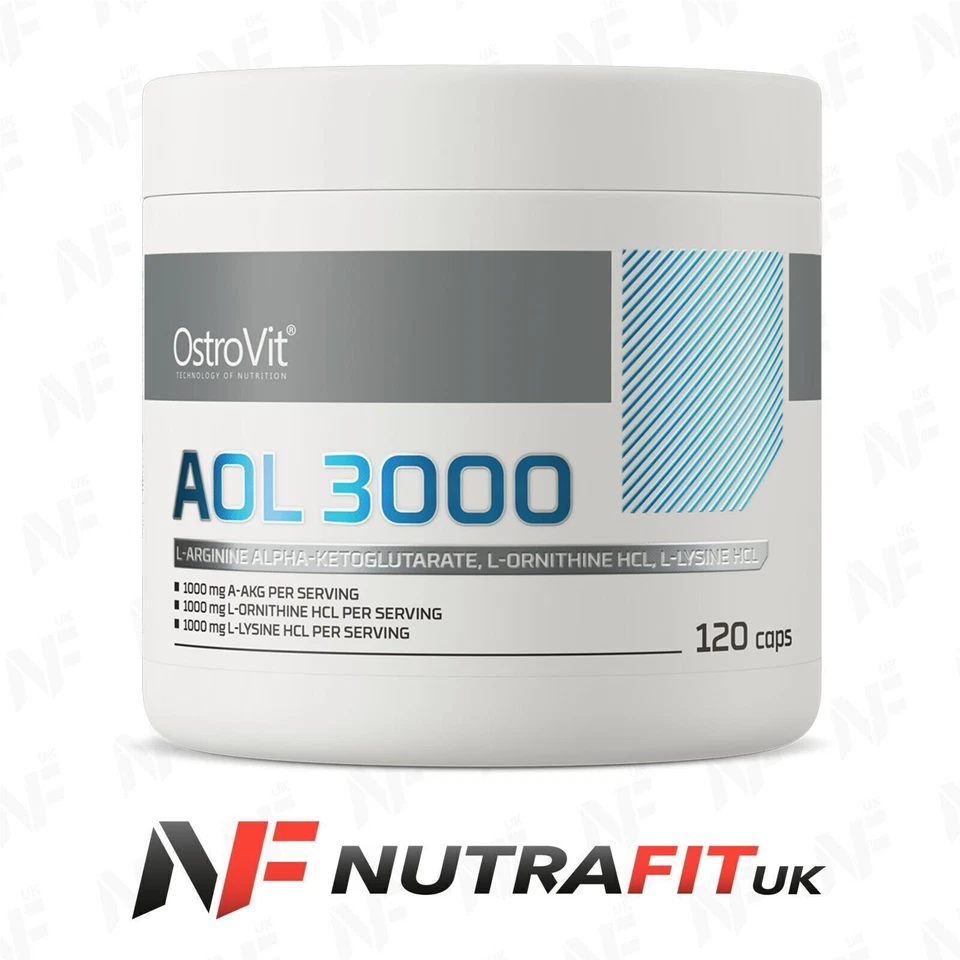 OSTROVIT AOL 3000 AAKG arginine ornithine HCL lysine HCL 120 caps