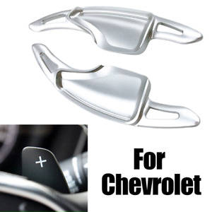 Silver Aluminum Alloy Car Steering Wheel Shifter Paddle For Chevrolet Camaro 16+