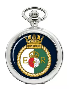 HMS Queen Elizabeth, Royal Navy Pocket Watch - Picture 1 of 5