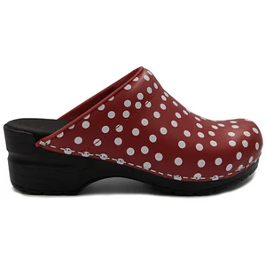 Sanita 'Fenja Spotty' Flexible Clogs in Red (Art:457048) - Picture 1 of 4