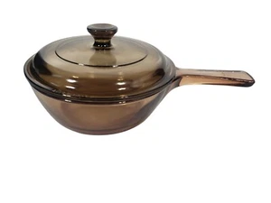 Visions 0,5L Soßenpfanne mit Griff V-81-B Bernsteinfarben mit abgebrochenem Deckel - Bild 1 von 13