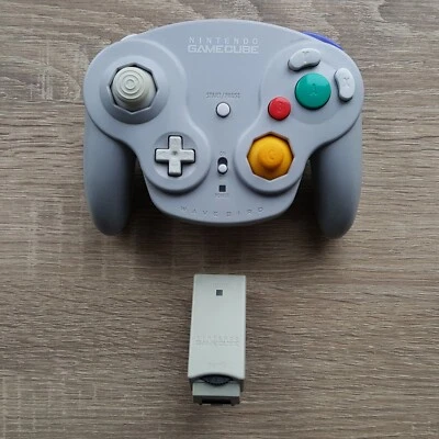 Nintendo GameCube Original Wavebird Wireless Controller mit Empfänger Kabellos - Bild 1 von 4