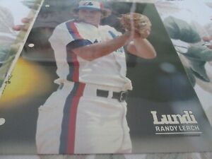RANDY LERCH  POSTER COLOR 8 BY 11 MONTREAL EXPOS 