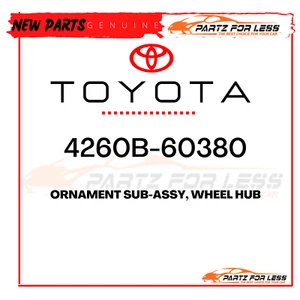 4260B-60380 TOYOTA GENUINE LEXUS LX450/460/570 WHEEL CAP 4260B60380 NEW OEM - Picture 1 of 1