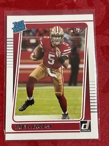 Tarjeta de novato Donruss Football Trey Lance 2021 con clasificación - San Francisco 49ERS - Imagen 1 de 7