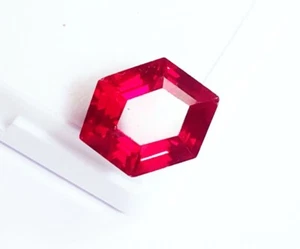 Ausgefallene Form natürlicher roter Rubin 6,70 ct zertifizierter loser Edelstein mit kostenlosem Geschenk - Bild 1 von 7