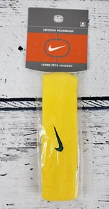 Vintage Nike Swoosh Yellow with Green Swoosh Headband - New - Picture 1 of 2