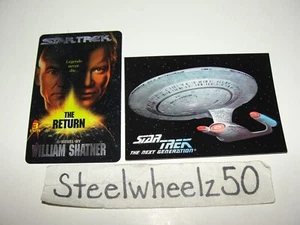 Star Trek Waldenbooks Card Lot 1994 Skybox Pocket Books 1996 The Return Shatner - Picture 1 of 3