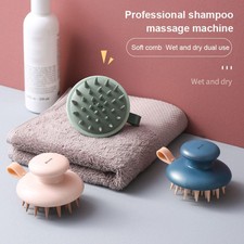 Soft Silicone Hair Scalp Massager Brush Shampoo Brush Unisex Shower Cleaner I6G2