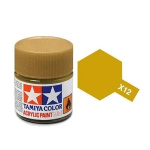 Tamiya Acrylic Mini X-12 Gold Leaf Paint - Picture 1 of 1
