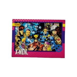 1992 X-Men Marvel Teams Card #72 Wolverine Rogue Cyclops Beast Gambit Psylocke - Picture 1 of 2