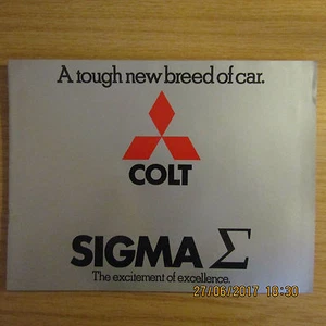 MITSUBISHI COLT SIGMA 1600GL-A/T 2000 GLX-A/T UK Market Sales Brochure 1976 - Picture 1 of 2
