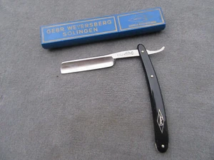 VTG RARE GERMAN SOLINGEN GEBR. WEYERSBERG 6342 CORNETA TRUMPET STRAIGHT RAZOR - Picture 1 of 8