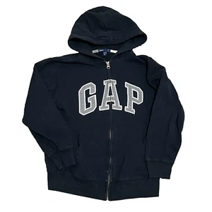 Kids GAP Zip Up Hoodie - Black - Size Medium 8 - Picture 1 of 3