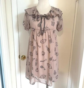 Vestido J-fashion Kawaii Jirai Gyaru Himekaji Victoriano Perfume Cintura Alta M - Imagen 1 de 10