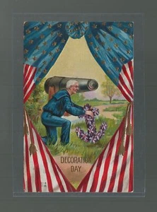 Postcard Patriotic Memorial Day Flag Cancel Montrose Pennsylvania 1915 - Picture 1 of 2