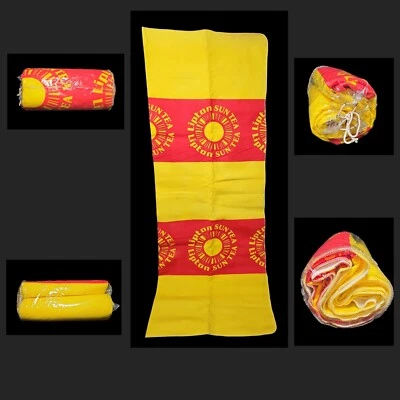 Vintage Lipton Sun Tea Advertising Blanket 60” x  87.5" - Image 1 of 4