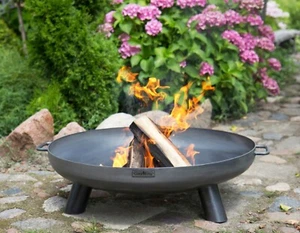 CookKing Feuerschale Bali 80 cm in Schwarz aus Stahl,Handarbeit - Bild 1 von 9