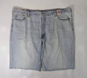 NUEVO Pantalones Cortos de Jean de Algodón 12i Lt Azul Talla 52 Grande Para Hombre 469 Calce Suelto - Imagen 1 de 11