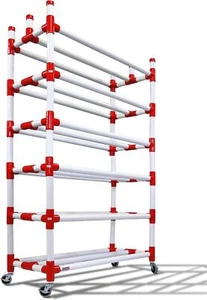 Ballwand (6 Ablagen) - Basketball Ballwagen | Schwerlastkonstruktion - Bild 1 von 3