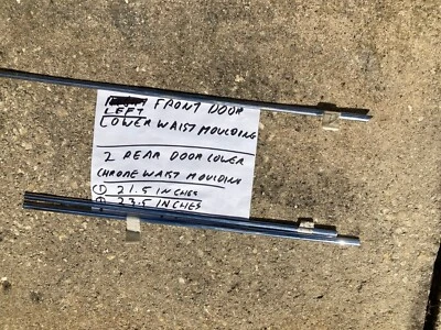 Molduras de cintura cromadas para puerta inferior Jaguar Mark 2, 3.8S 420.  $30 cada uno Foto 1 de 3