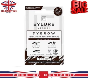 Eylure Dybrow Dark Brown Dark Glossy Brows Eyebrow Dye Kit Pro-Brow Make Up Eyes