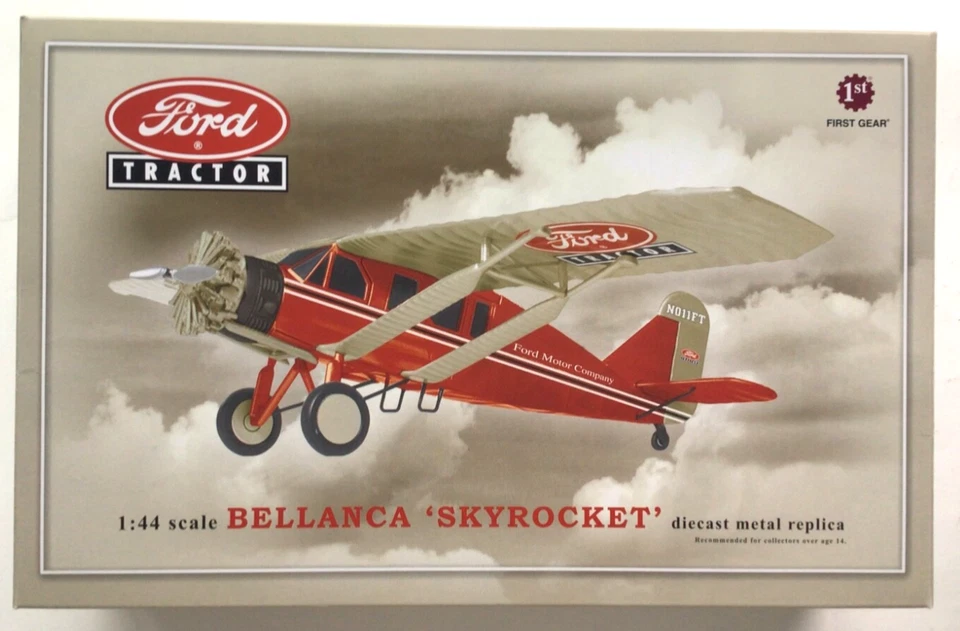 First Gear #79-0534 Ford Tractor 1930 Bellanca Skyrocket Airplane 1:44 Diecast - Image 1 of 4
