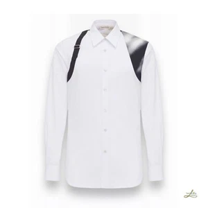 Alexander McQueen Solarised Flower Harness Shirt Size 17 - Picture 1 of 5