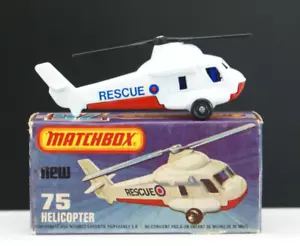 Matchbox Superfast 1-75 - Nº75 (E) - Helicóptero de rescate - Hecho en Inglaterra - 1976 - Imagen 1 de 9