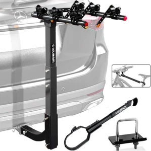 3 Bike Rack Bicycle Carrier Racks Hitch Mount Double Foldable Rack for Cars Truc - Picture 1 of 8