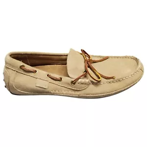 Polo Ralph Lauren Wyndings Moccasins Womens 7.5 Tan Suede Leather Comfy Slip On - Picture 1 of 16