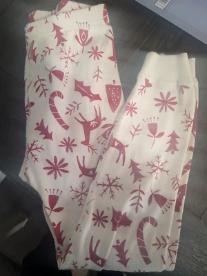 Hanna Andersson  Boys Girls 120 6-7 Pajama Bottoms Pants Christmas Deer Fair Isl - Image 1 of 2