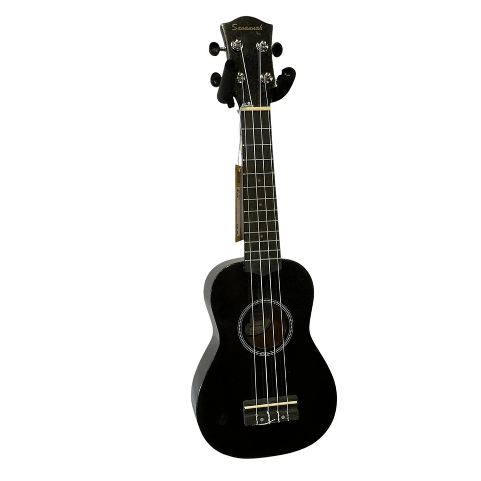 Savannah SU-105-BK Beginners Soprano Ukulele W/ Gig Bag, Black - Image 1 of 1